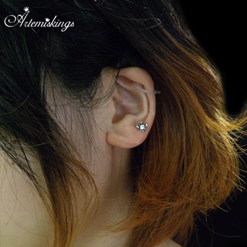 【Artemis Kings アルテミスキングス】AKE0044 リリィストーンスタッド WT