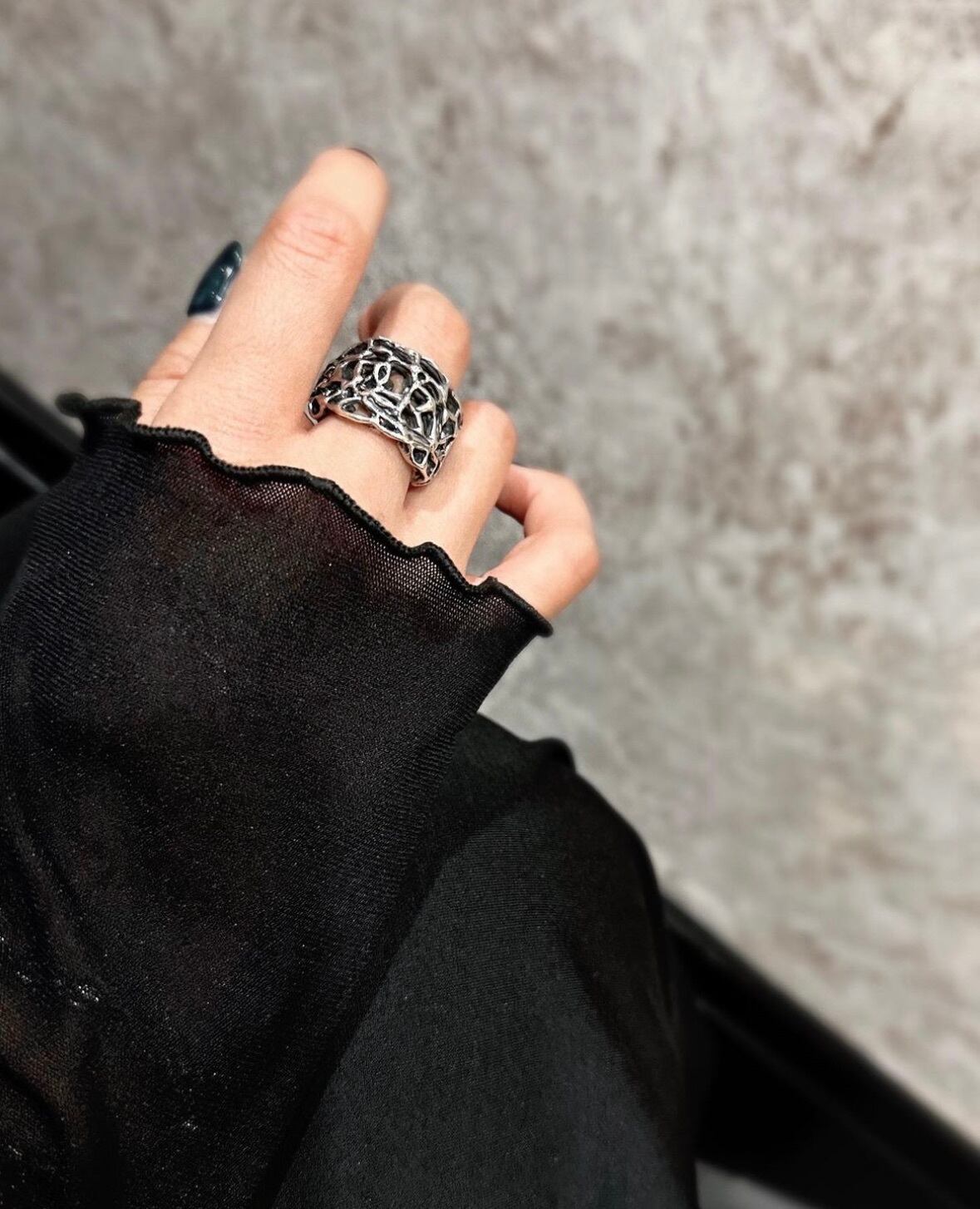 【GODSIZE ゴッドサイズ】GS-206r ROSETTE RING ロゼットリング