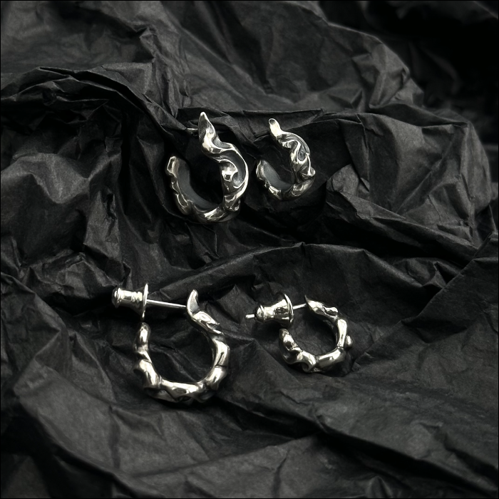 【Rat Race ラットレース】Rise Flare Hoop Pierce L ライズフレアフープピアスＬ