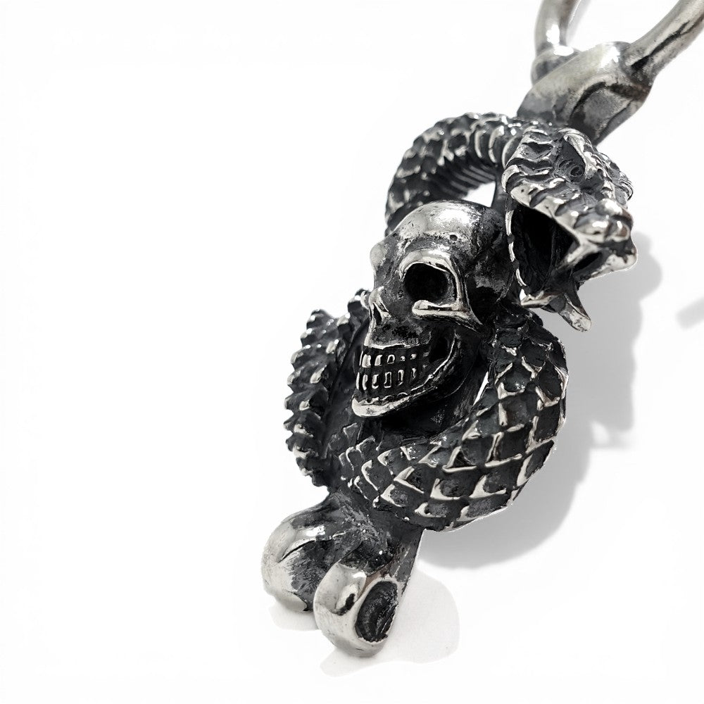 【Gaboratory】Skull on snake pendant/H.W.O option (Limited item)