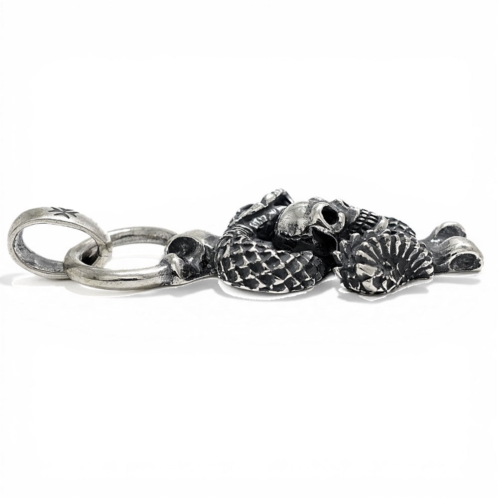 【Gaboratory】Skull on snake pendant/H.W.O option (Limited item)