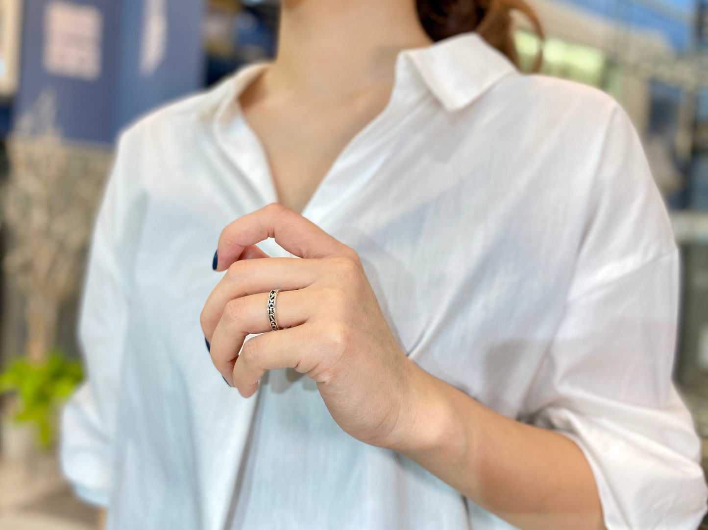 【Bastille バスティーユ】BHAR-035：Small ambre paroles Ring スモールアンバーパロールリング