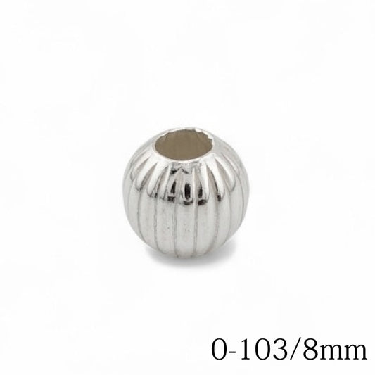 【FIRST ARROW’s ファーストアローズ】O-103/8mm シルバービーズ