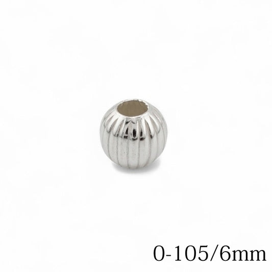 【FIRST ARROW’s ファーストアローズ】O-105/6mm シルバービーズ