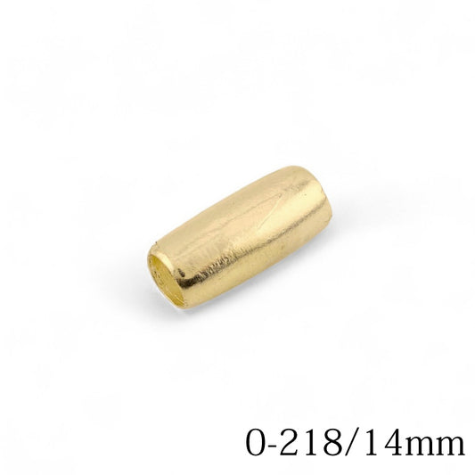 【FIRST ARROW’s ファーストアローズ】O-218/14mm 無垢K18ロングビーズ