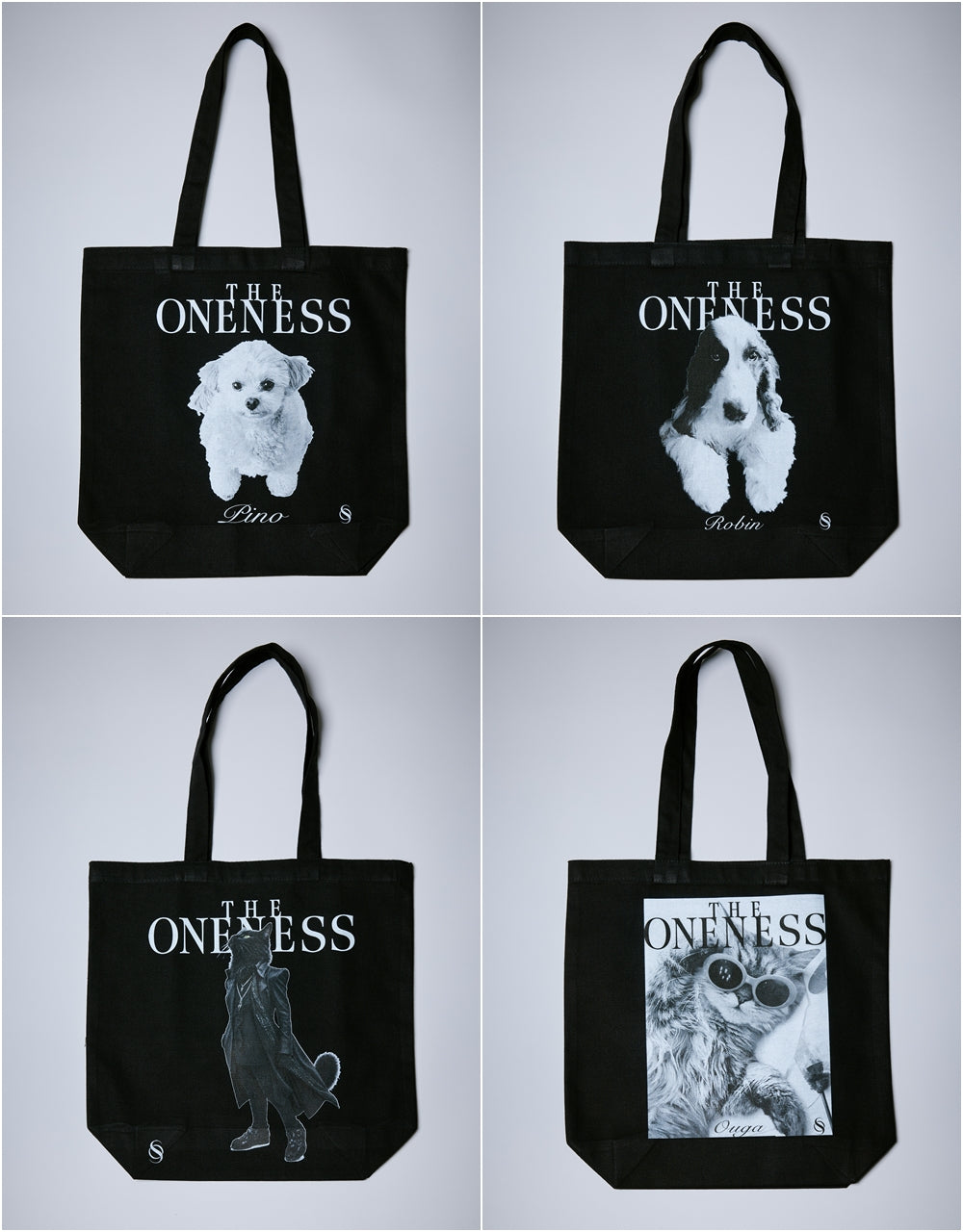 先行予約1-2月入荷予定【THE ONENESS ザ・ワンネス】OJ-TR1050 Organic Cotton Tote Bag  締切10/26 犬猫保護活動チャリティー