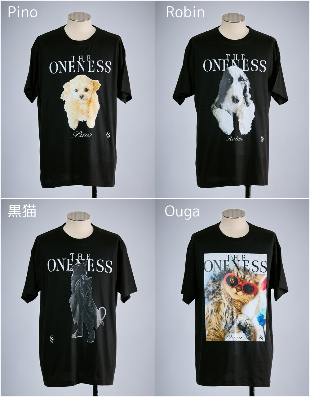 先行予約2-3月入荷予定【THE ONENESS ザ・ワンネス】OJ-OGB910 T-Shirt Black 締切10/26 犬猫保護活動チャリティー