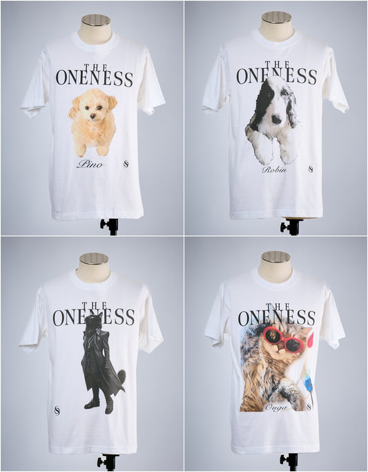 先行予約2-3月入荷予定【THE ONENESS ザ・ワンネス】OJ-OGB910 T-Shirt White  締切10/26 犬猫保護活動チャリティー