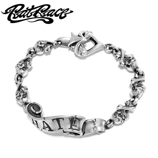 【Rat Race ラットレース】RMCB-1-Hate Message on Ribbon Bracelet CB HATE