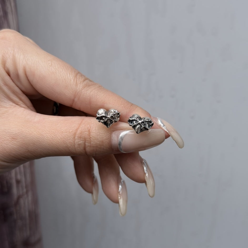 GODSIZE ゴッドサイズ】GS-STD-008 HEART STUD/ハートスタッド – -925